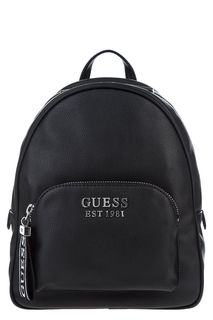 Рюкзак черного цвета с одним отделом Guess