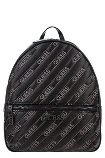Рюкзак черного цвета с вышивкой Guess