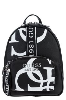 Рюкзак черного цвета с принтом Guess