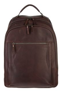 Вместительный кожаный рюкзак с отделением для ноутбука Gianni Conti