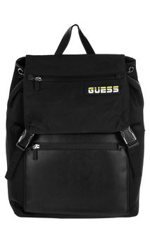 Черный рюкзак с откидным клапаном Guess