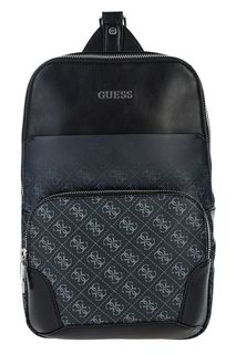 Рюкзак на одно плечо с монограммой бренда Guess