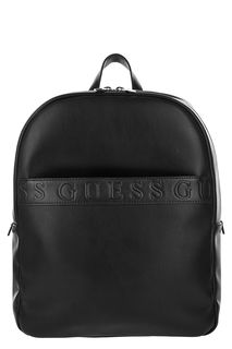 Черный рюкзак с логотипом бренда Guess