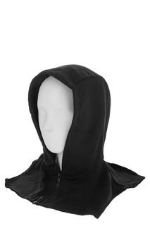 Черная шапка-капюшон на молнии UNU Clothing