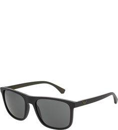 Очки в оправе из матового пластика Emporio Armani