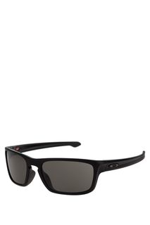 Солнцезащитные очки в черной матовой оправе Silver Stealth Oakley