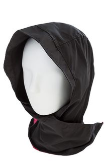 Шапка-капюшон черного цвета на завязках UNU Clothing