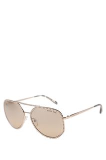 Солнцезащитные очки с декоративной отделкой стразами Miami Michael Kors
