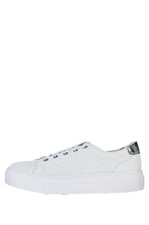 Кеды белого цвета с перфорацией Tamaris