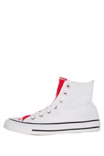 Высокие двухцветные кеды из текстиля Converse