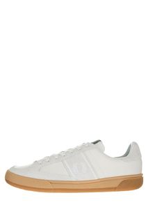 Кожаные кеды с замшевыми вставками Fred Perry