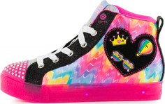 Кеды для девочек Skechers Shuffle Brights-Mix N Patch, размер 28.5