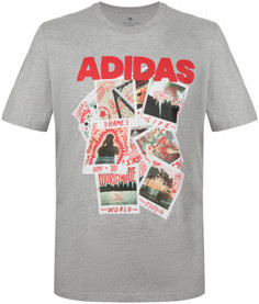 Футболка мужская Adidas Doodle Photos, размер 50-52