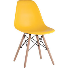 Стул Stool Group Eames деревянные ножки 8056PP yellow