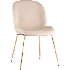 Стул Stool Group Турин бархат бежевый/золотые ножки 8329 velvet beige