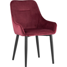 Стул Stool Group Диана вельвет бордовый/ножки металл черный матовый MC101-2 velvet HLR-38