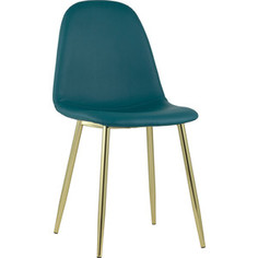 Стул Stool Group Валенсия экокожа темно-зеленая/золотые ножки DC-93025E PU green