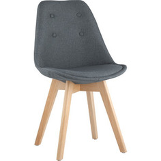 Стул Stool Group Tariq голубой деревянные ножки Tariq blue