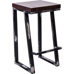 Стул полубарный Stool Group Терракс с деревянным сиденьем SG-PBT-TERRAX-D.WOOD лофт
