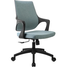 Кресло Riva Chair RCH 928 зеленый кашемир/черный пластик