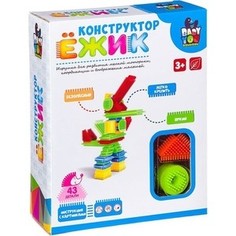 Конструктор пластмассовый Bondibon Ёжик-робот, 43 детали (ВВ2569)