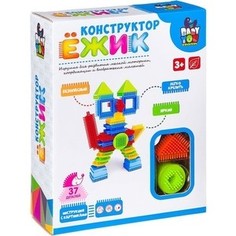 Конструктор пластмассовый Bondibon Ёжик-кот, 37 деталей (ВВ2570)
