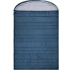 Спальный мешок TREK PLANET Aosta Double, двухместный, две молнии, цвет- синий