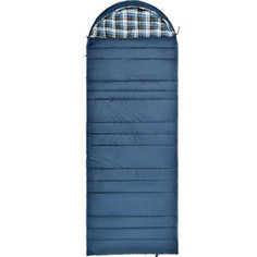 Спальный мешок TREK PLANET Douglas Wide Comfort, с фланелью, левая молния, цвет- синий