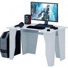 Стол компьютерный Мастер Страйкер-1 белый МСТ-СИС-01-БТ-16