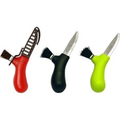 Нож Morakniv Karl-Johan для грибов (нержавеющая сталь, лайм, щетка из конского волоса)