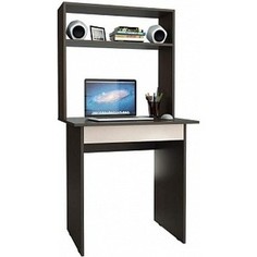 Стол письменный Мастер Милан-2Я с ящиком и надставкой венге/дуб молочный М-2ЯН-ВМ-ДМ