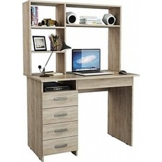 Стол письменный Мастер Милан-1 с надставкой дуб сонома М-1Н-ДС