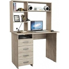 Стол письменный Мастер Милан с надставкой дуб сонома М-0Н-ДС