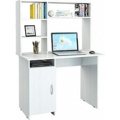 Стол письменный Мастер Милан-8 с надставкой белый М-8Н-БТ