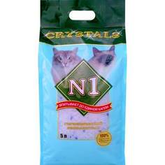 Наполнитель N1 Crystals впитывающий силикагель для кошек 5л (92201)
