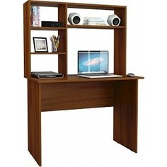 Стол письменный Мастер Милан-5 с надставкой орех М-5Н-ОР