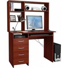 Стол компьютерный Мастер Милан-3 с надставкой орех итальянский М-3Н-ОИ