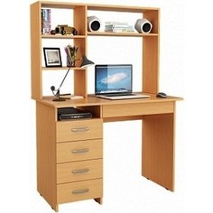 Стол письменный Мастер Милан-1 с надставкой бук М-1Н-БК