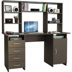 Стол письменный Мастер Милан-7 с надставкой венге М-7Н-ВМ