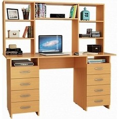 Стол компьютерный Мастер Милан-10 с надставкой бук М-10Н-БК