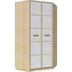 Шкаф угловой Сильва НМ 013.04-04 клен танзанский/белый Silva