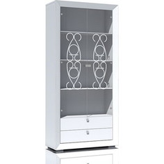 Шкаф комбинированный Сильва НМ 014.57 Адель белый скандинавский/белый глянец Silva