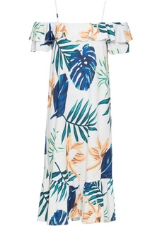 Платье с вырезами и воланами Bonprix