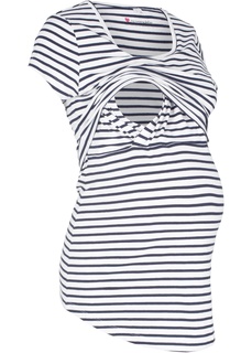 Футболка в полоску для будущих и кормящих мам Bonprix