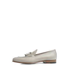Кожаные лоферы с кисточками Kiton