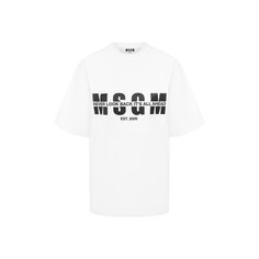 Хлопковая футболка MSGM