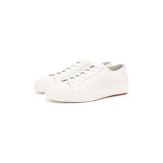 Кожаные кеды Santoni