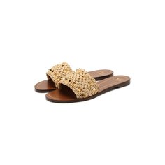 Текстильные шлепанцы Valentino Garavani Rockstud Valentino