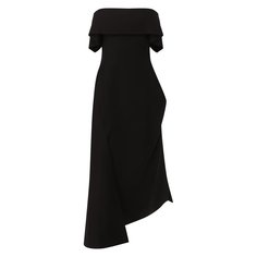 Платье из смеси шерсти и шелка Lanvin