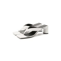 Кожаные мюли Double Square Balenciaga